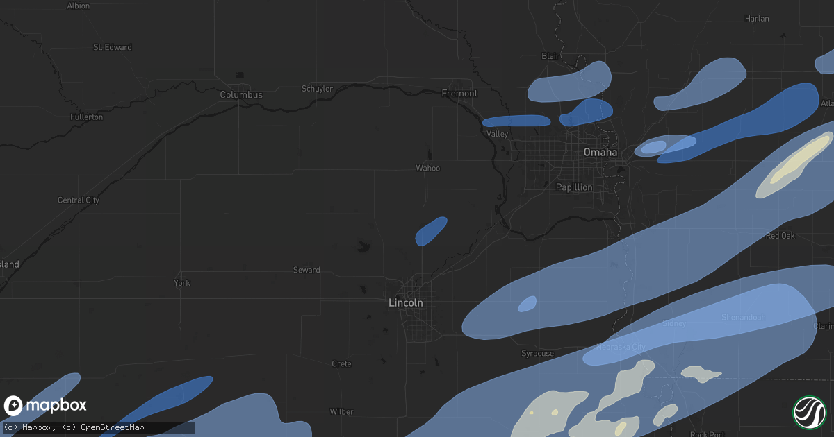 Hail map in Ceresco, NE on September 14, 2026