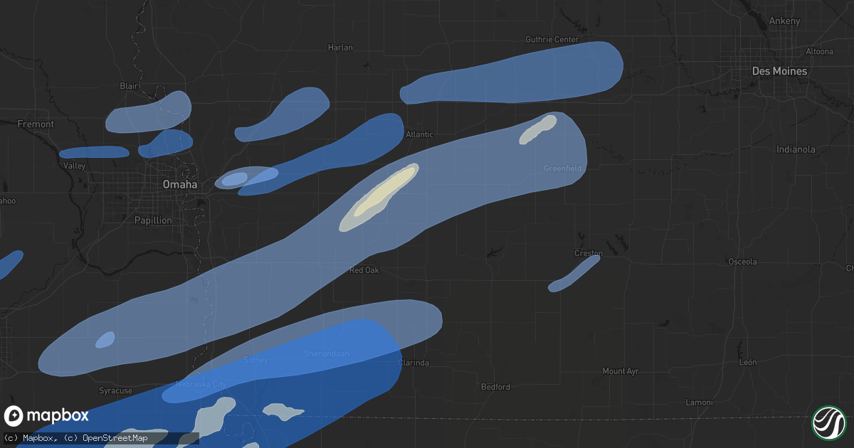 Hail map in Grant, IA on September 14, 2026