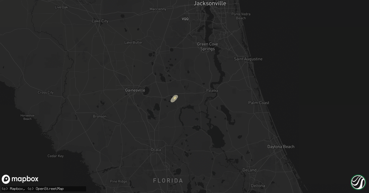 Hail map in Interlachen, FL on September 14, 2026