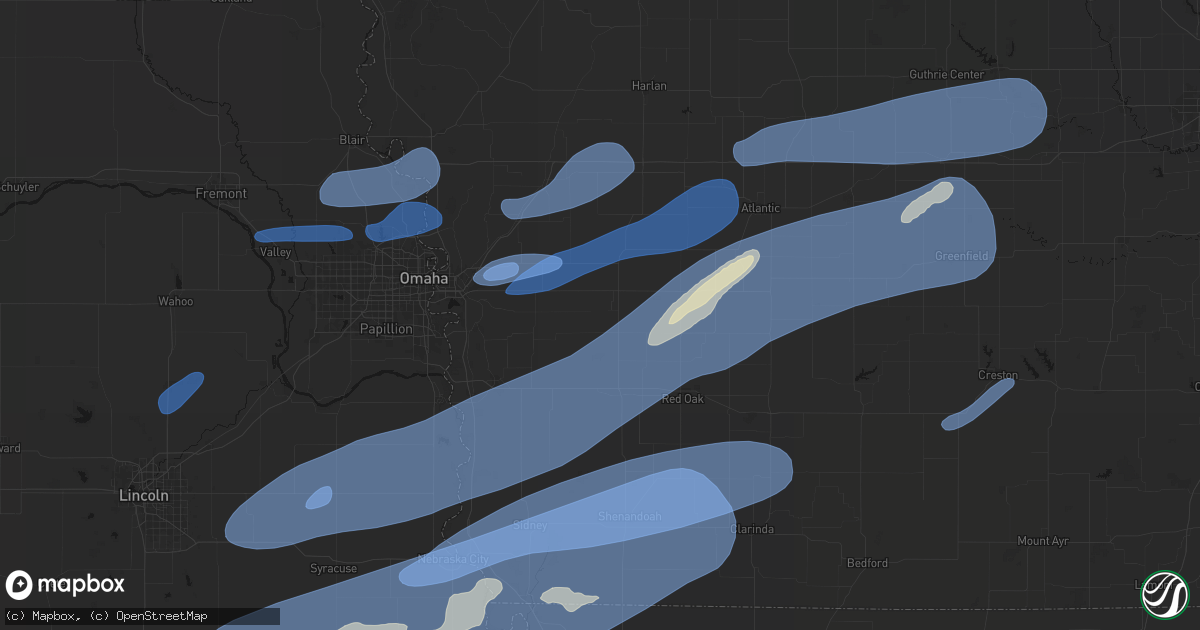 Hail map in Macedonia, IA on September 14, 2026