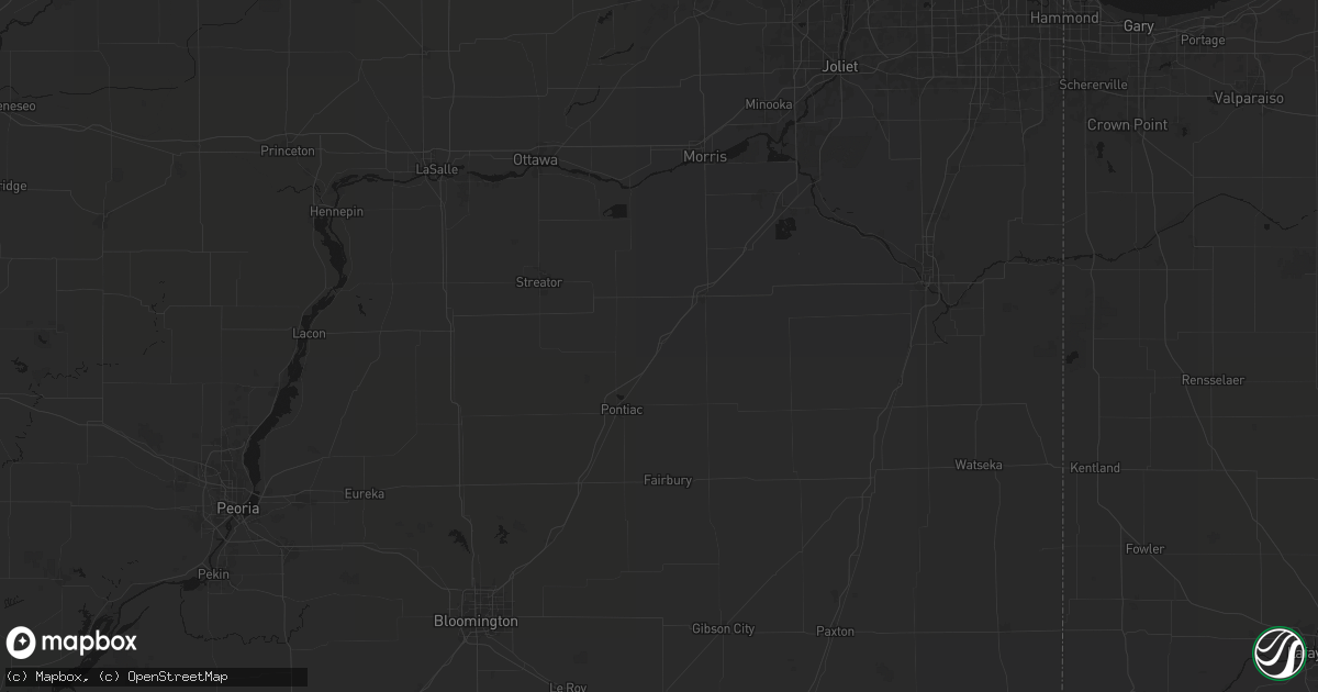 Hail map in Odell, IL on September 14, 2026