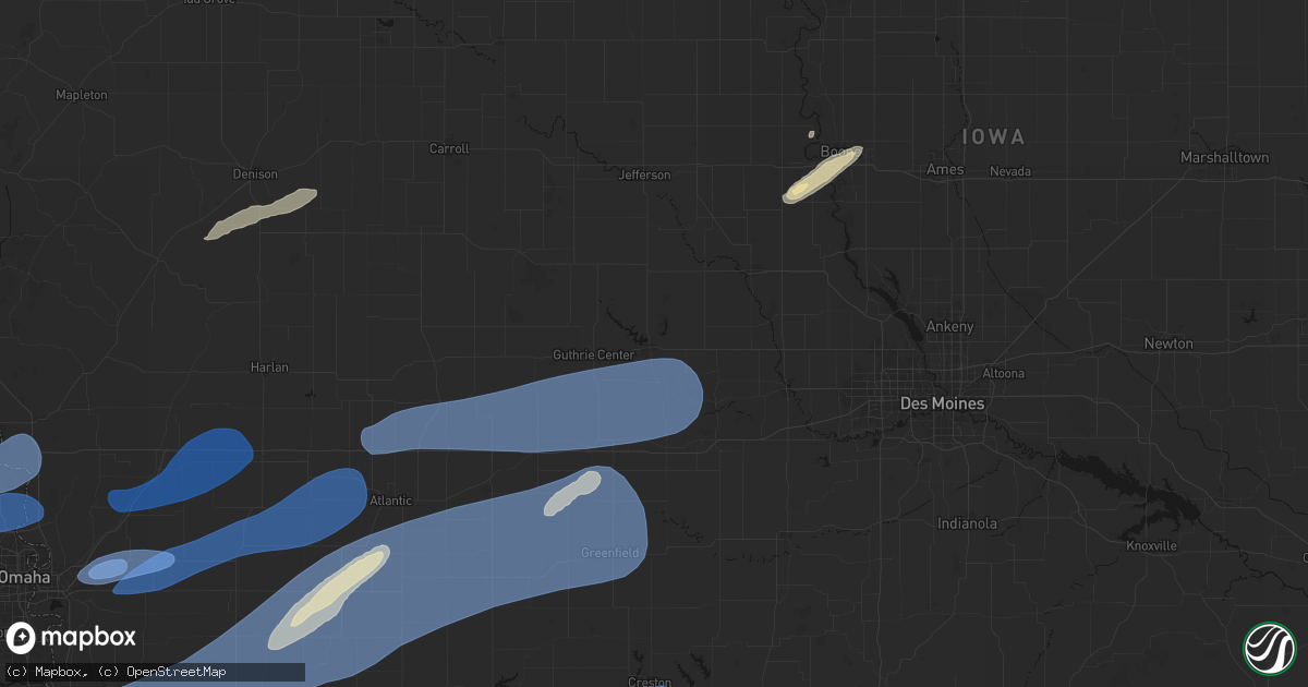 Hail map in Panora, IA on September 14, 2026