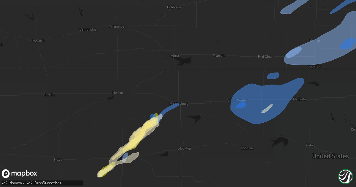 Hail map in Phillipsburg, KS on September 14, 2026