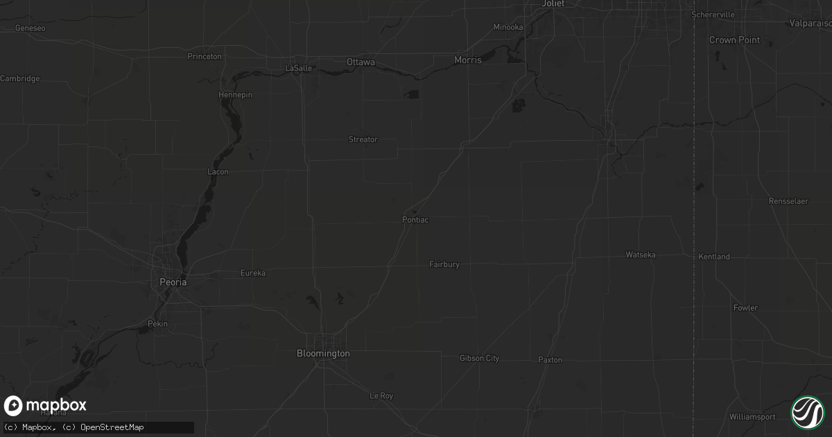 Hail map in Pontiac, IL on September 14, 2026