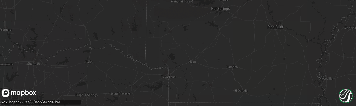 Hail map in El Paso, TX on September 15, 2011