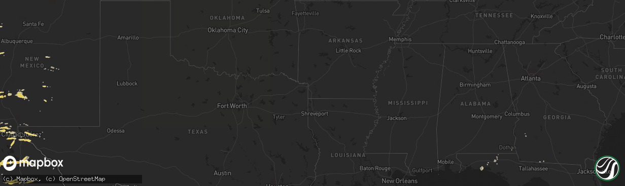 Hail map on September 15, 2011