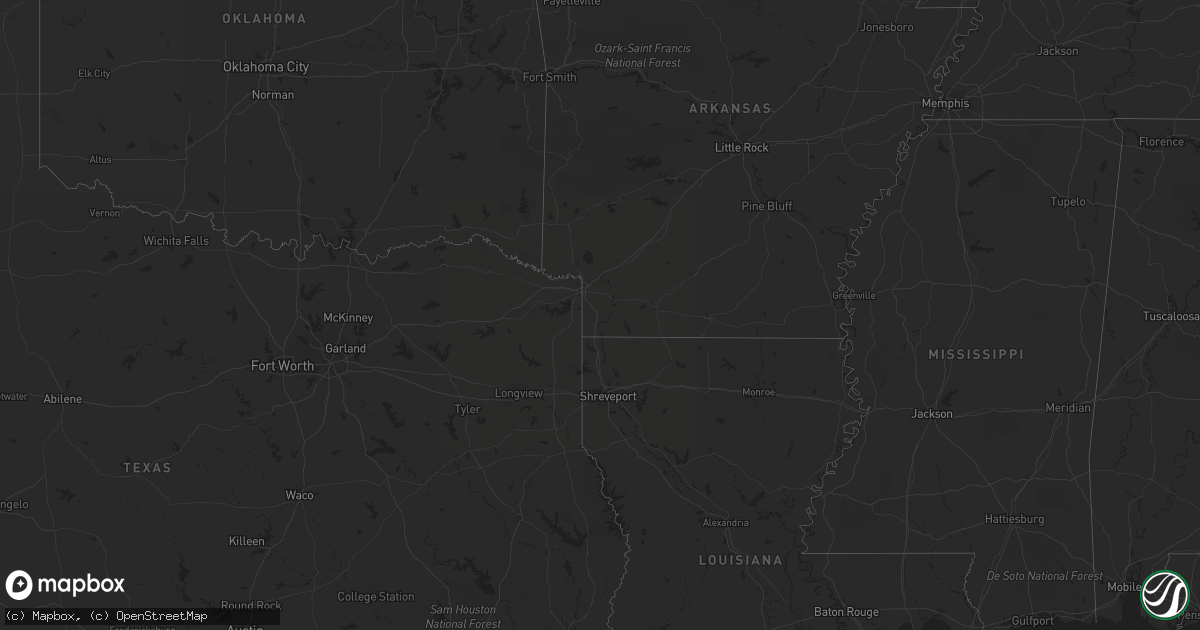 Hail map on September 15, 2011