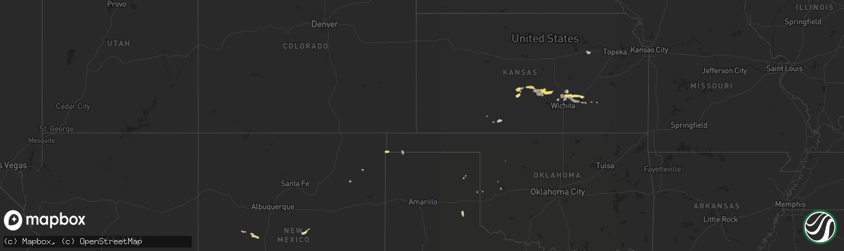 Hail map in Georgia on September 15, 2013