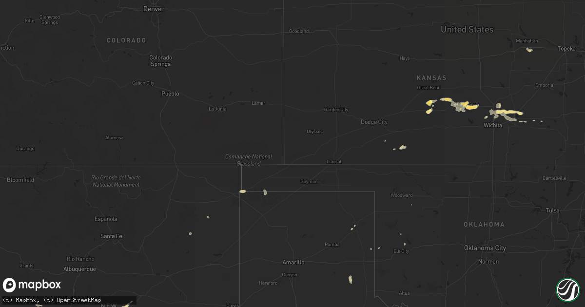 Hail map in New Mexico on September 15, 2013