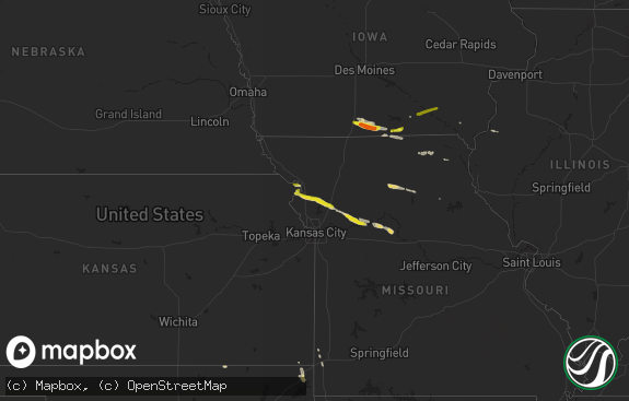 Hail map preview on 09-15-2014