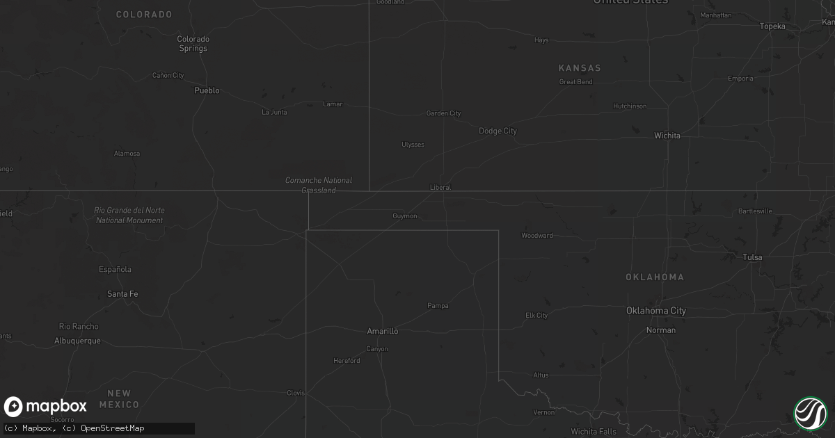 Hail map on September 15, 2015