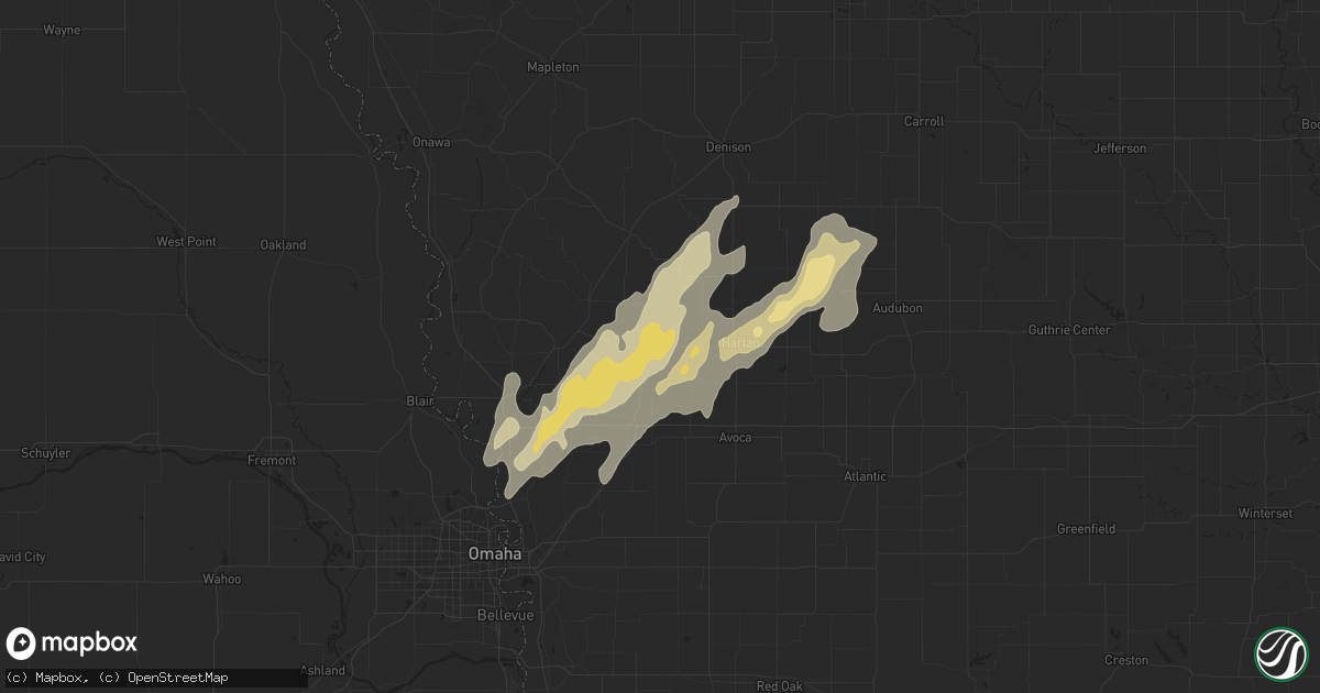 Hail map in Portsmouth, IA on September 15, 2017