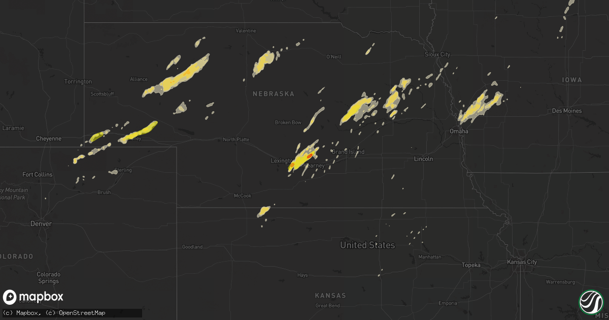 Hail map on September 15, 2017