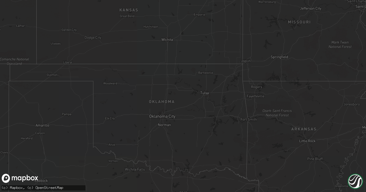 Hail map on September 15, 2018