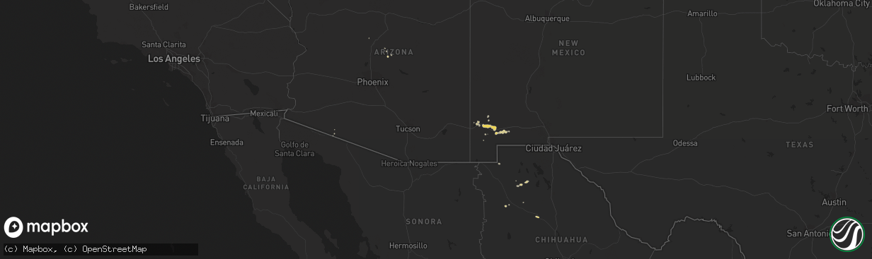 Hail map on September 15, 2019