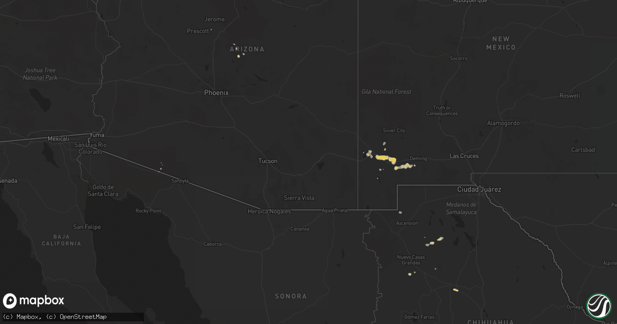 Hail map on September 15, 2019