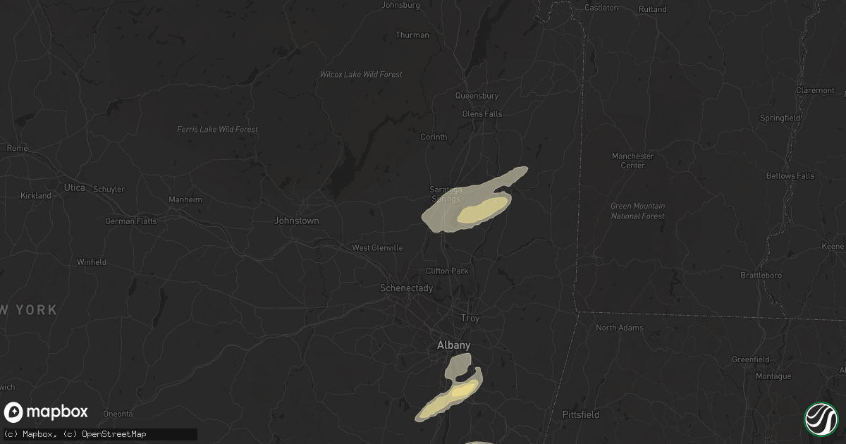 Hail map in Ballston Spa, NY on September 15, 2021
