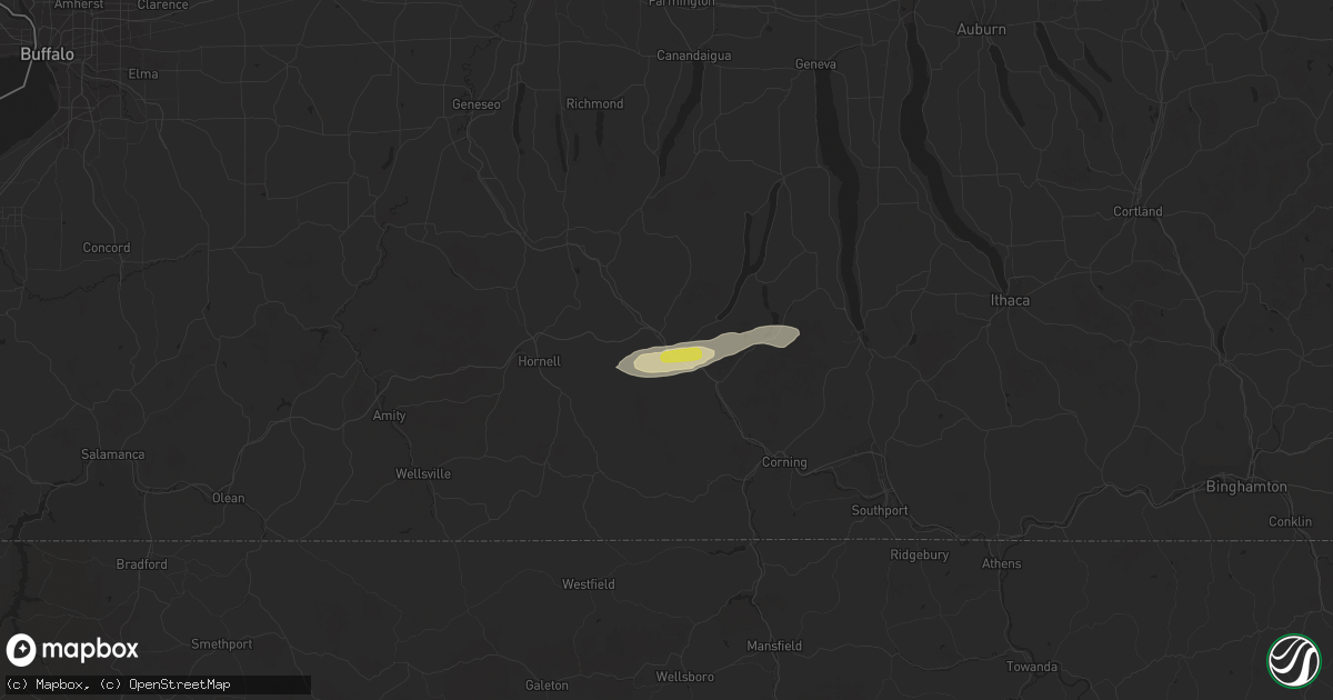 Hail map in Bath, NY on September 15, 2021