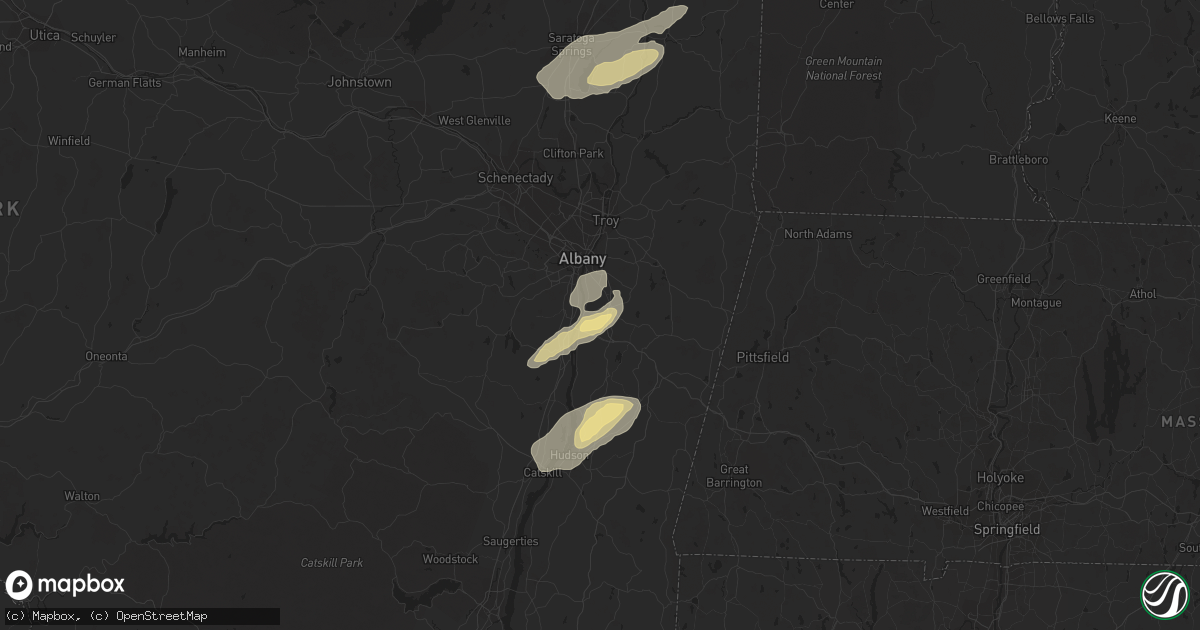 Hail map in Castleton On Hudson, NY on September 15, 2021