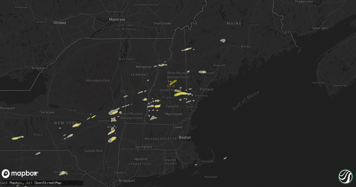 Hail map on September 15, 2021