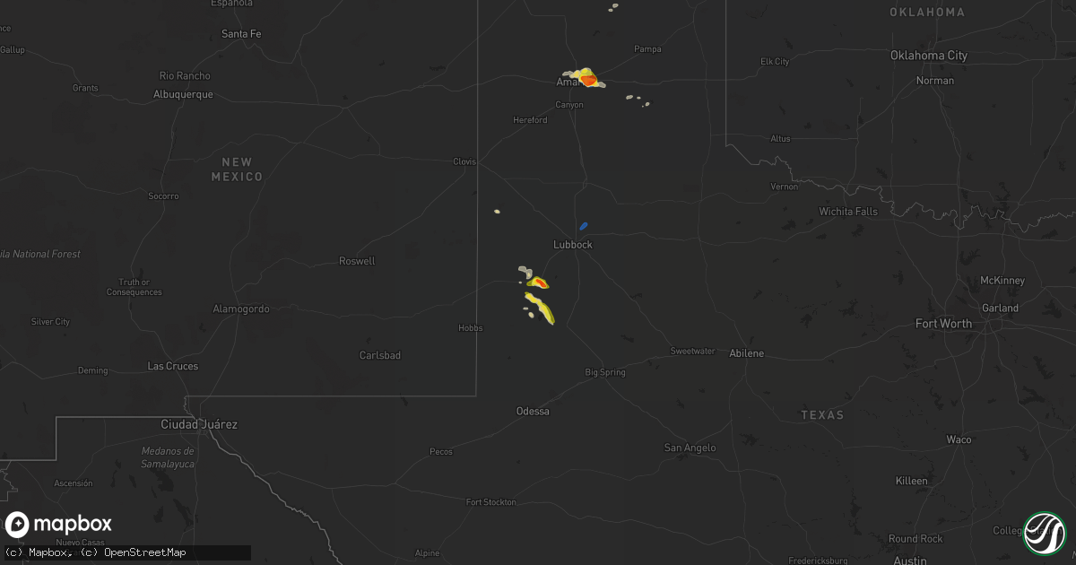 Hail map on September 15, 2022