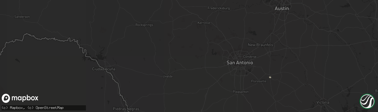 Hail map in Fort Davis, TX on September 15, 2023