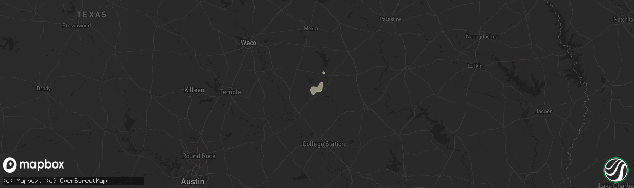 Hail map in Franklin, TX on September 15, 2024