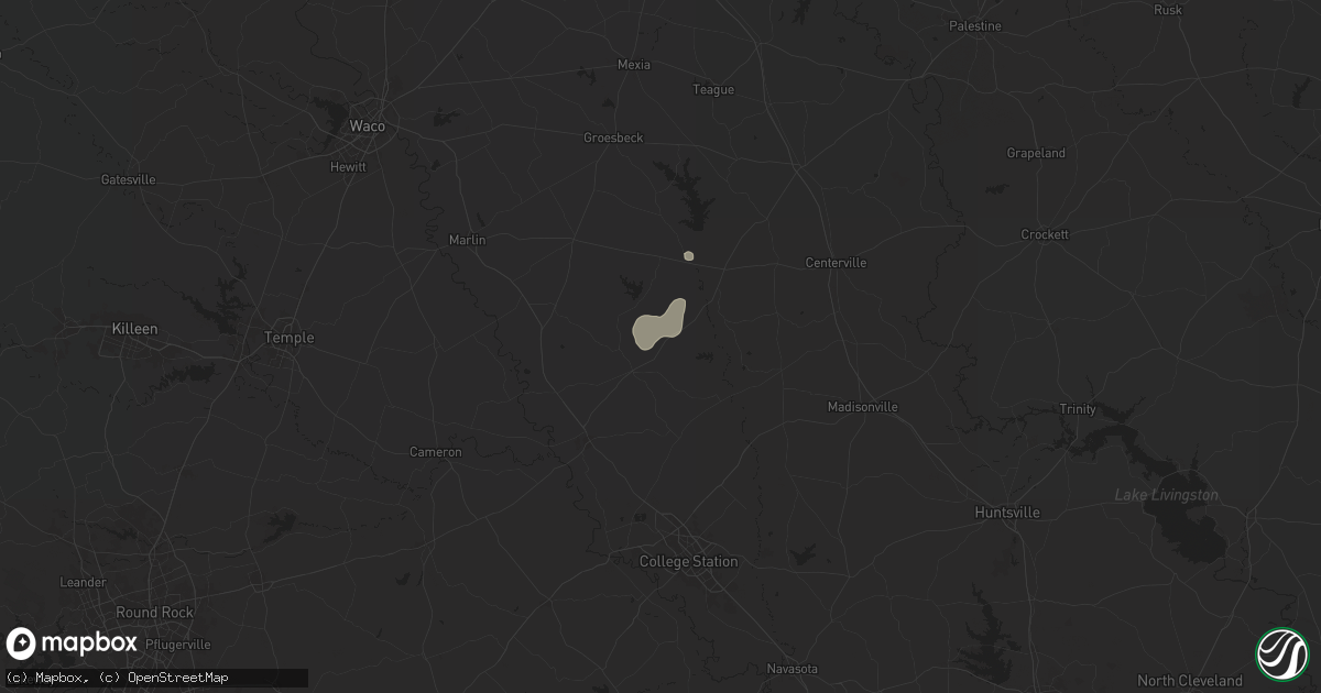Hail map in Franklin, TX on September 15, 2024