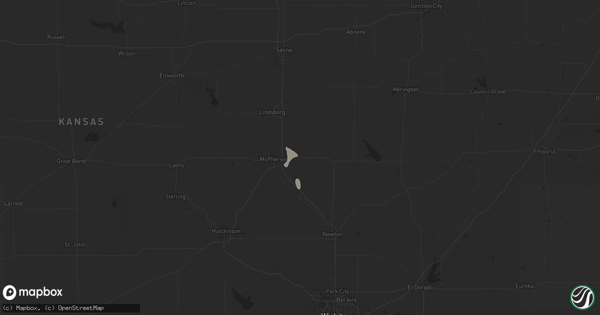 Hail map in Galva, KS on September 15, 2024