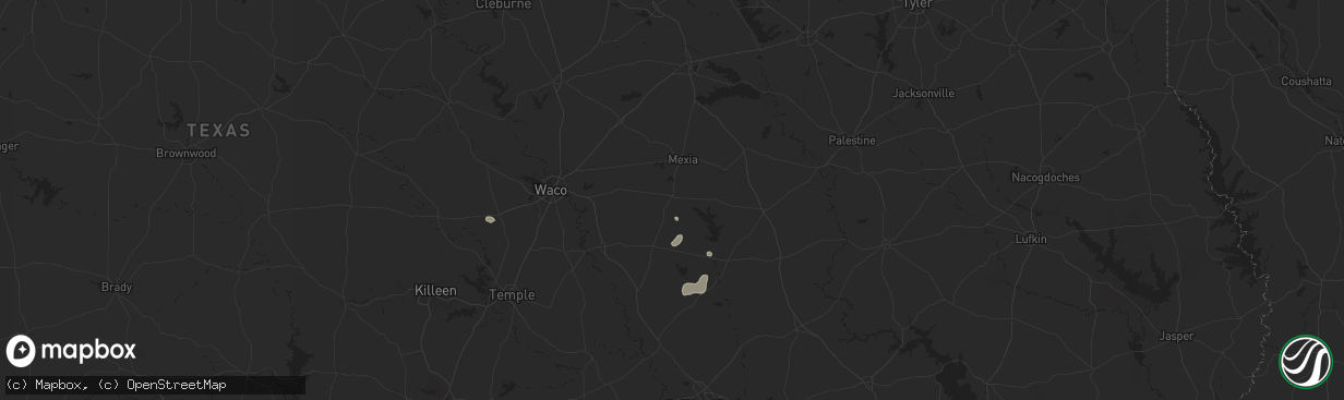 Hail map in Groesbeck, TX on September 15, 2024