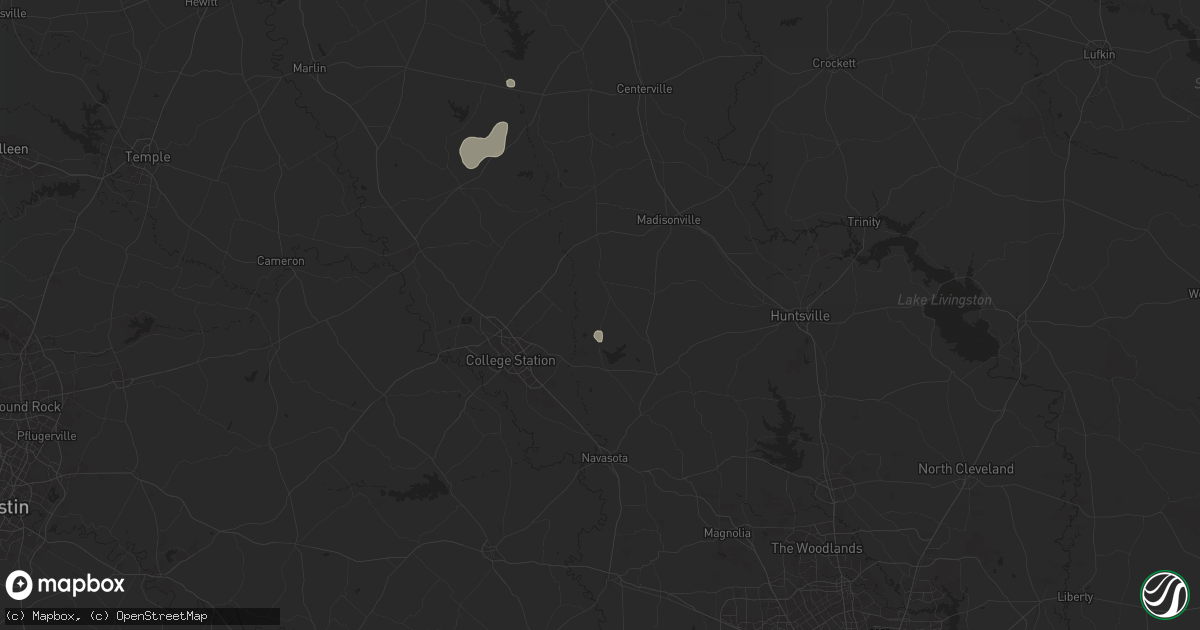 Hail map in Iola, TX on September 15, 2024