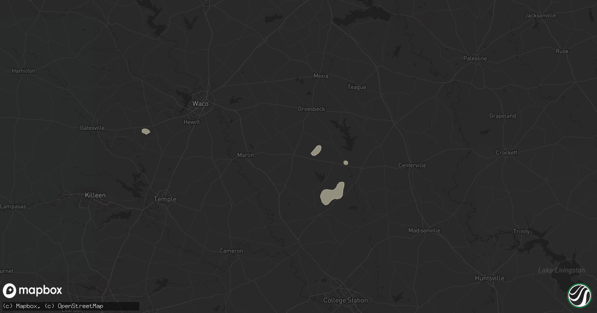 Hail map in Kosse, TX on September 15, 2024