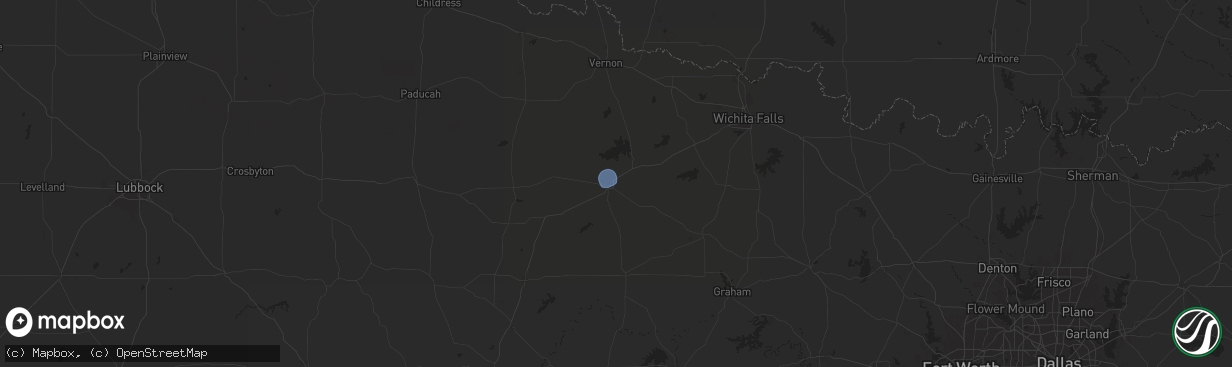 Hail map in Seymour, TX on September 15, 2024