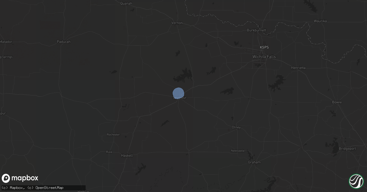 Hail map in Seymour, TX on September 15, 2024