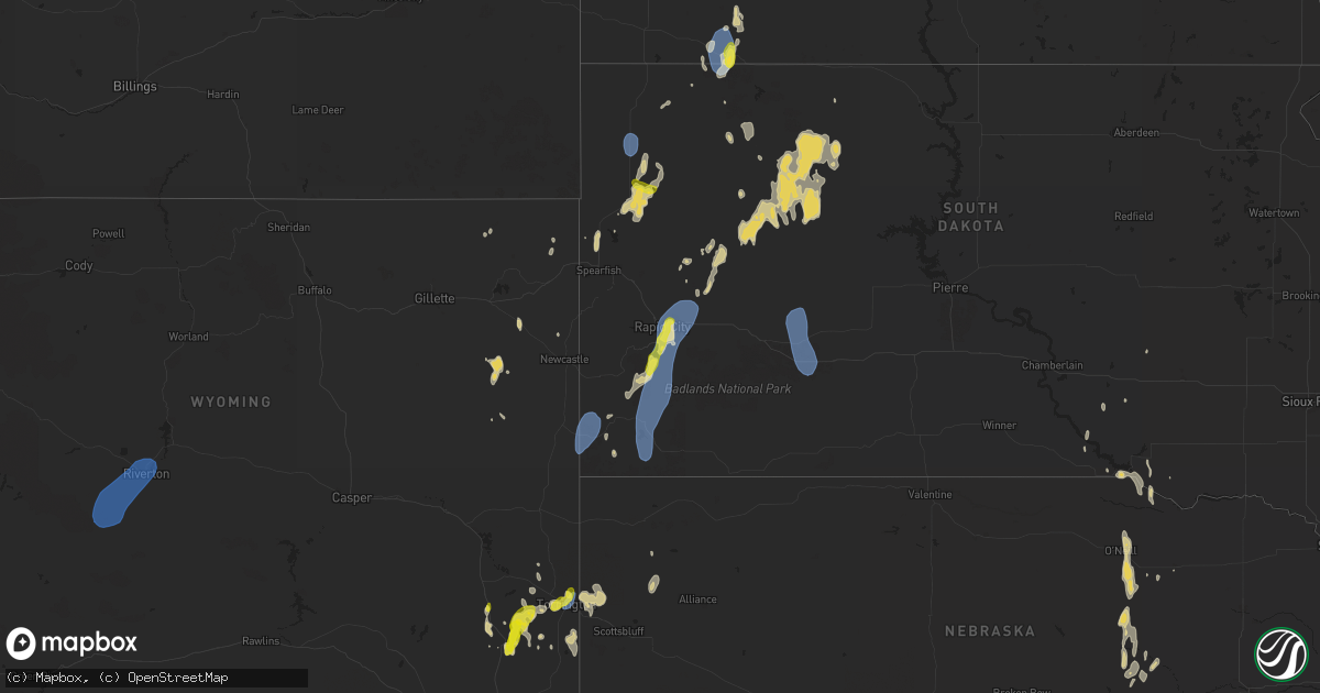 Hail map on September 15, 2024