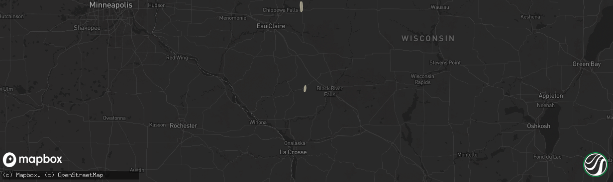 Hail map in Taylor, WI on September 15, 2025