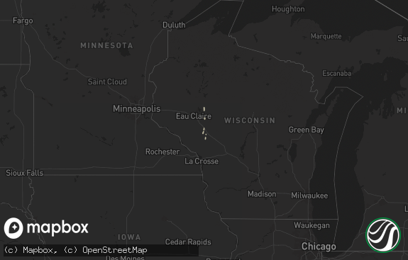Hail map preview on 09-15-2025
