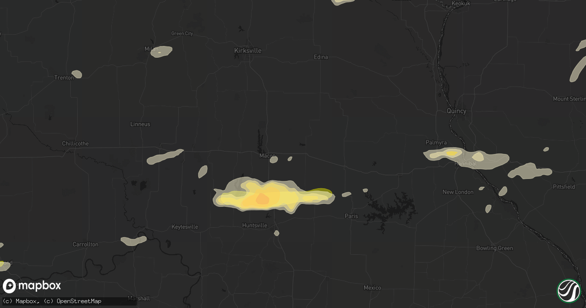 Hail map in Anabel, MO on September 15, 2026