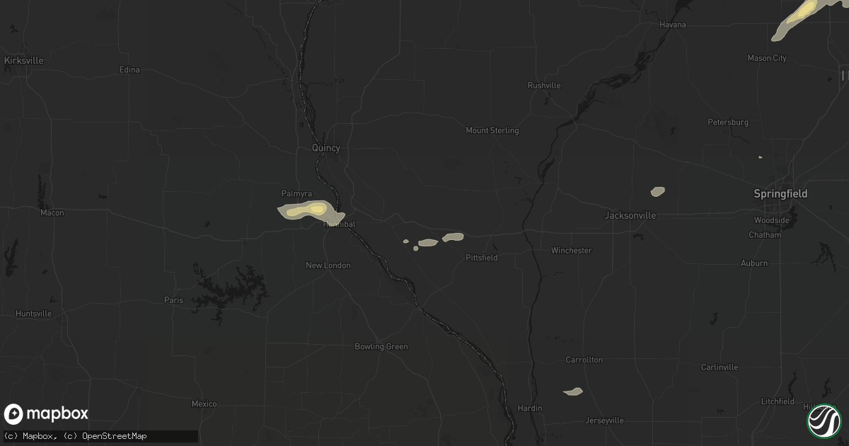 Hail map in Barry, IL on September 15, 2026