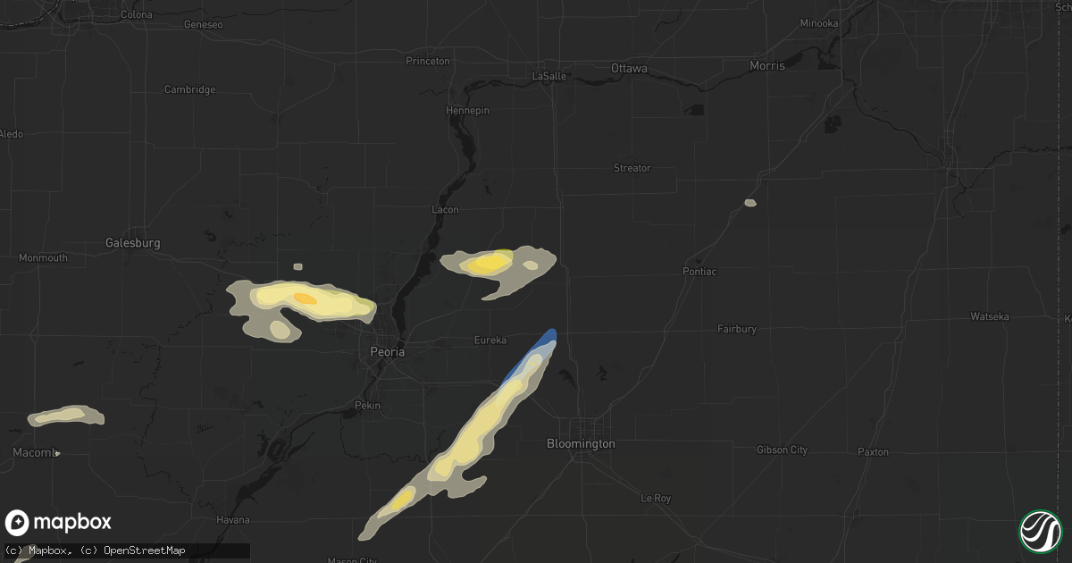 Hail map in Benson, IL on September 15, 2026