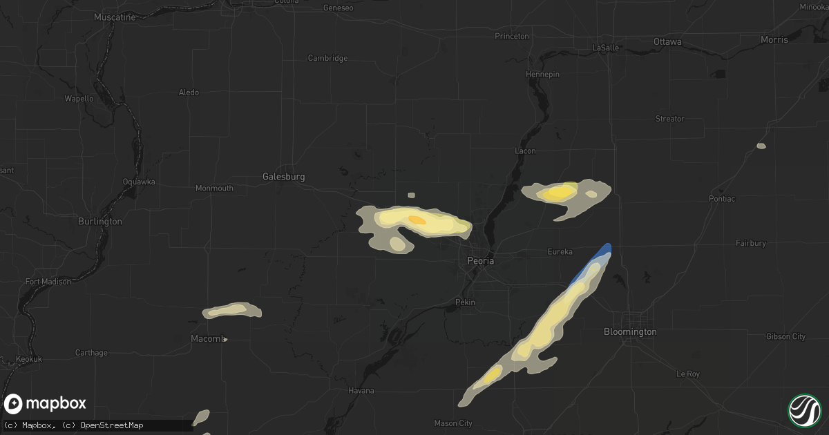 Hail map in Brimfield, IL on September 15, 2026