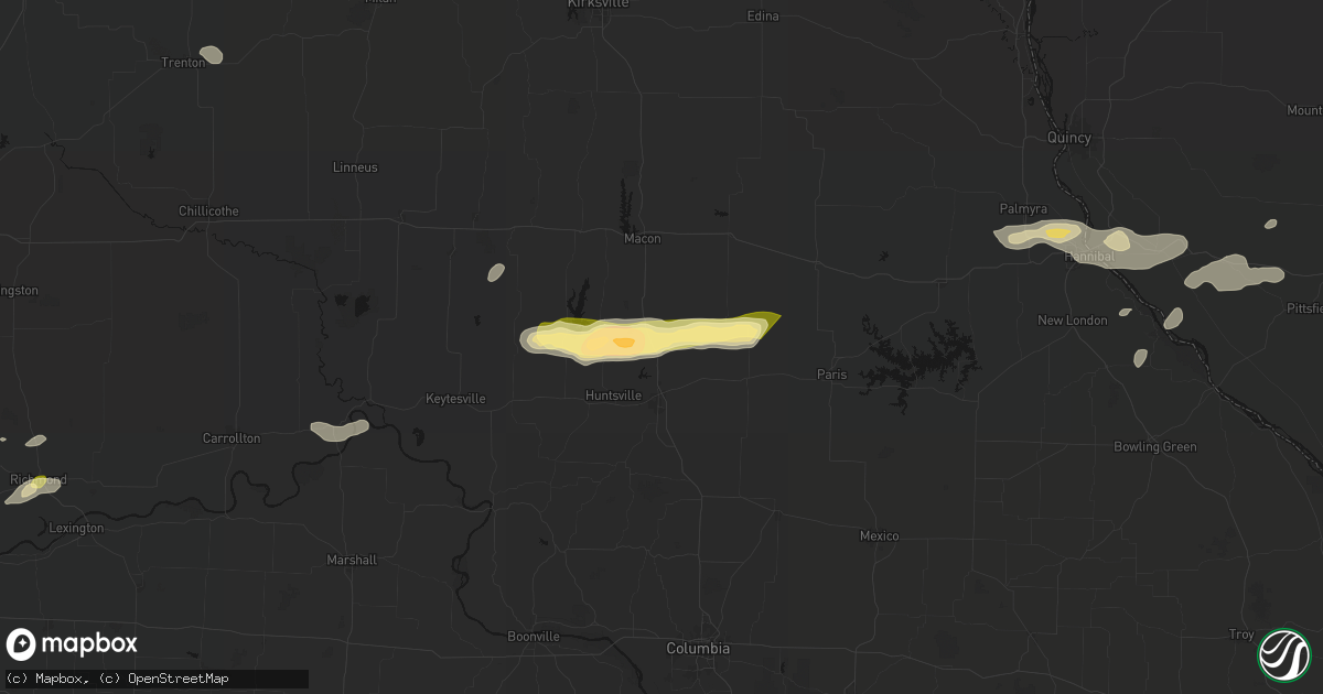 Hail map in Cairo, MO on September 15, 2026