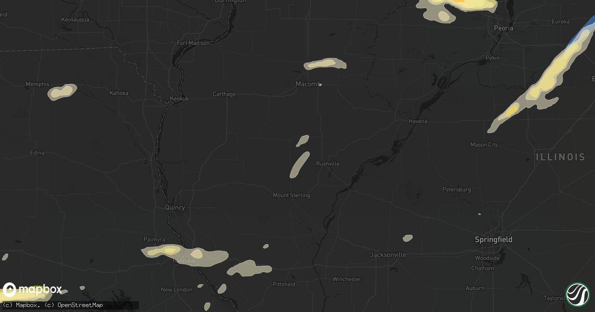 Hail map in Camden, IL on September 15, 2026