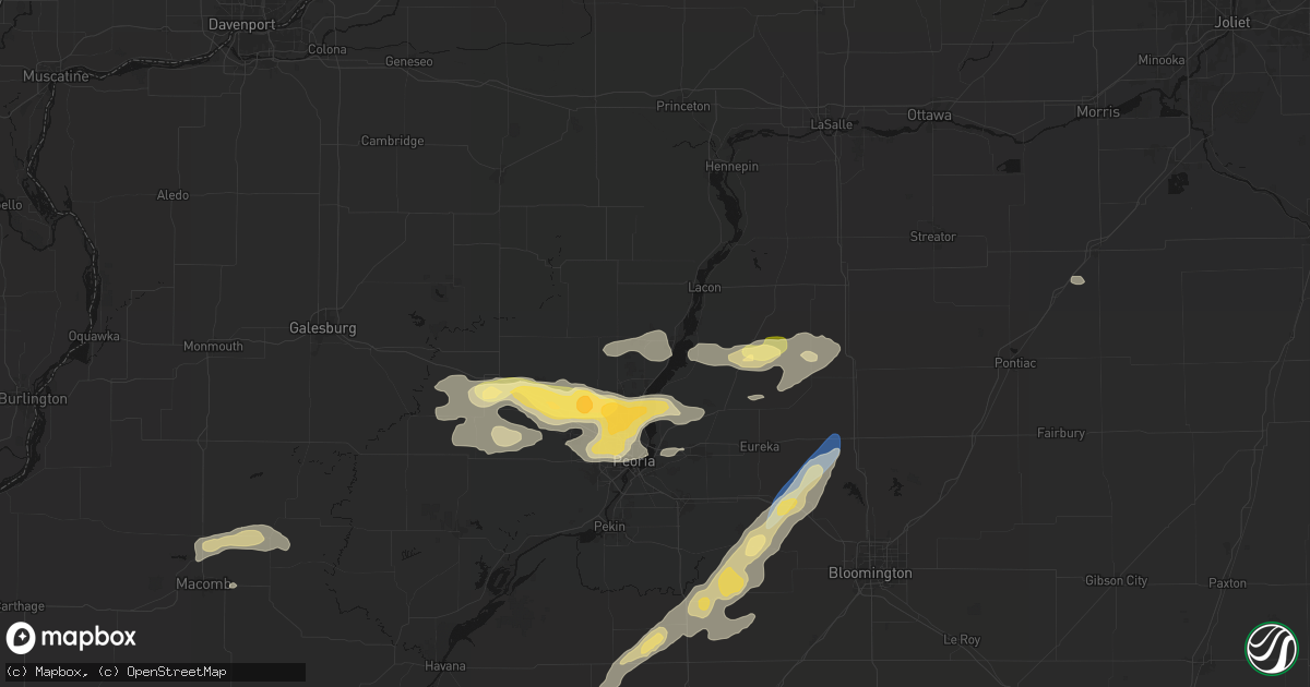 Hail map in Chillicothe, IL on September 15, 2026