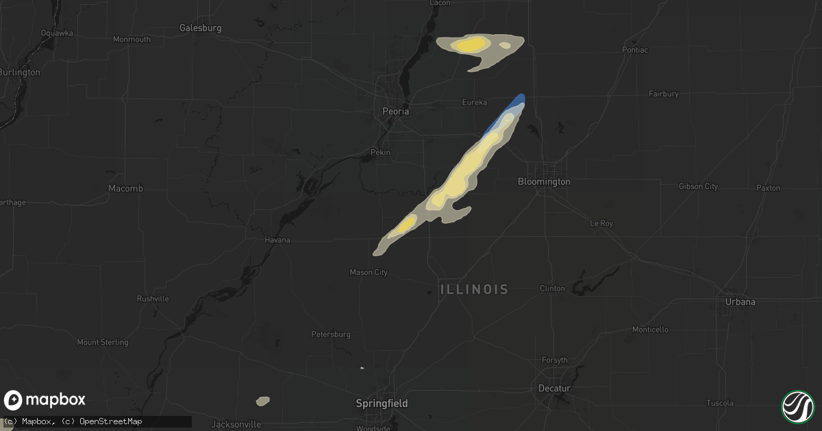 Hail map in Delavan, IL on September 15, 2026