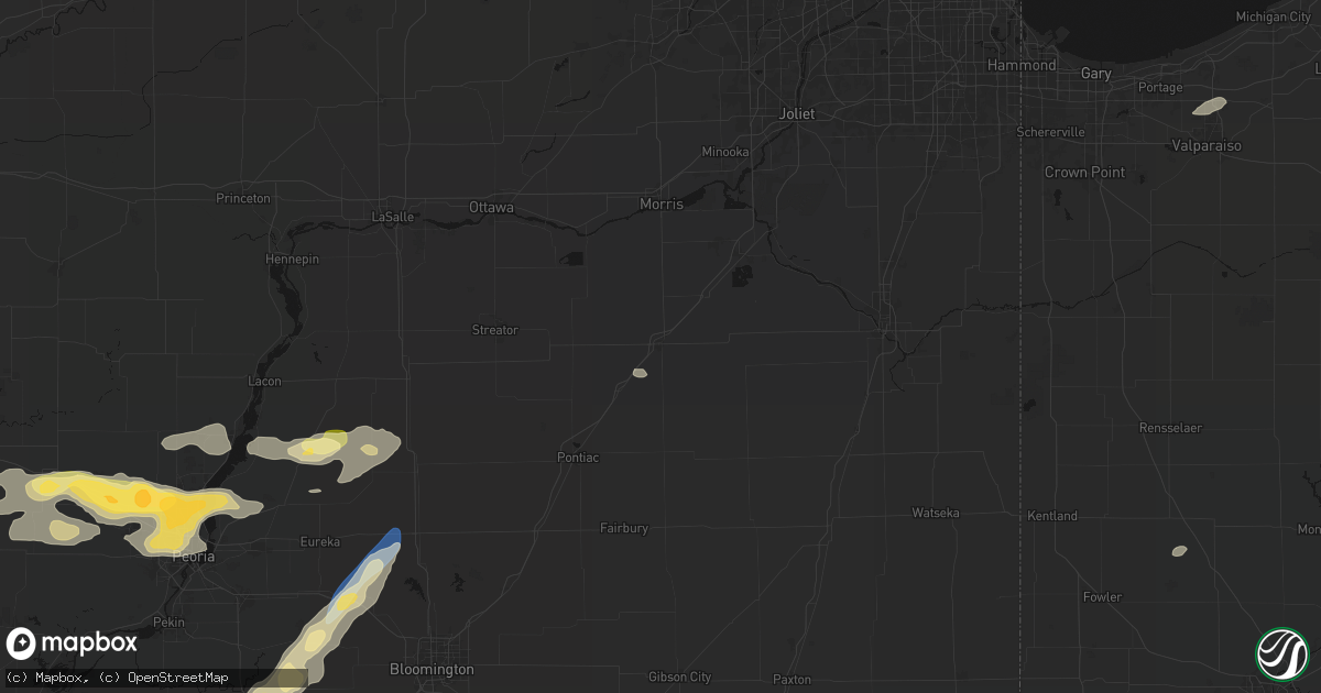 Hail map in Dwight, IL on September 15, 2026