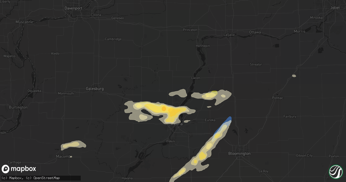 Hail map in Edelstein, IL on September 15, 2026