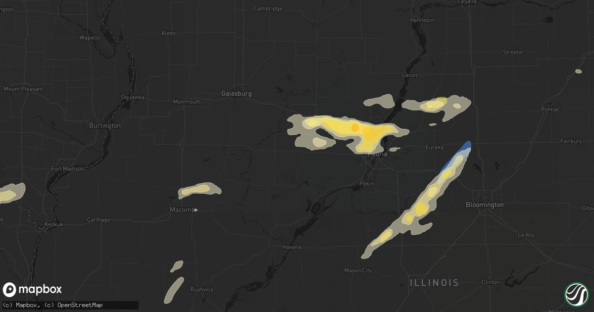 Hail map in Farmington, IL on September 15, 2026