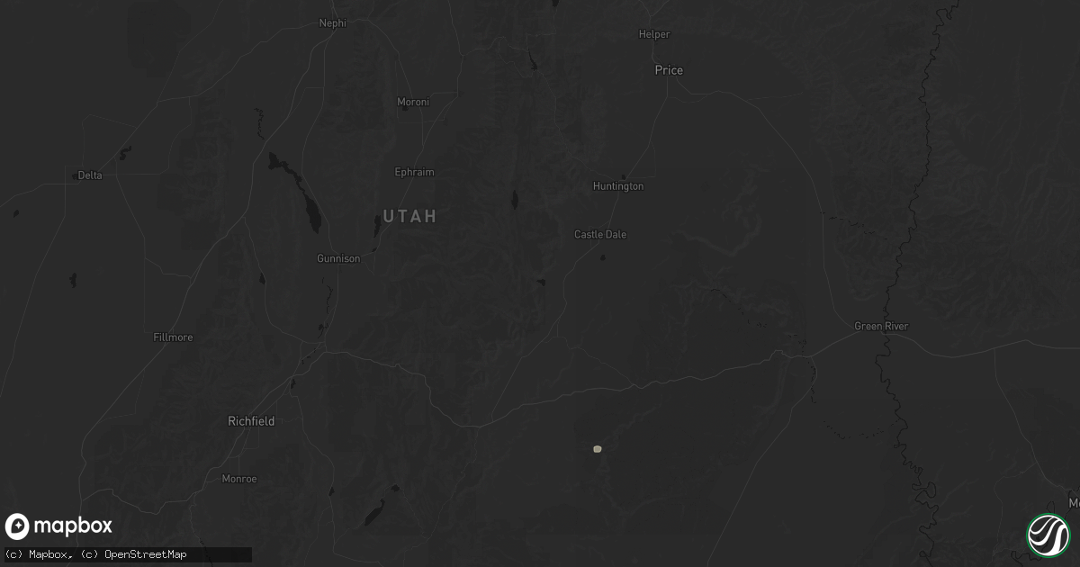 Hail map in Ferron, UT on September 15, 2026