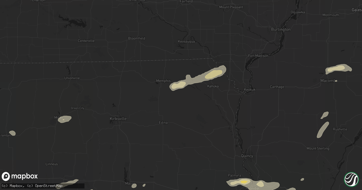 Hail map in Gorin, MO on September 15, 2026